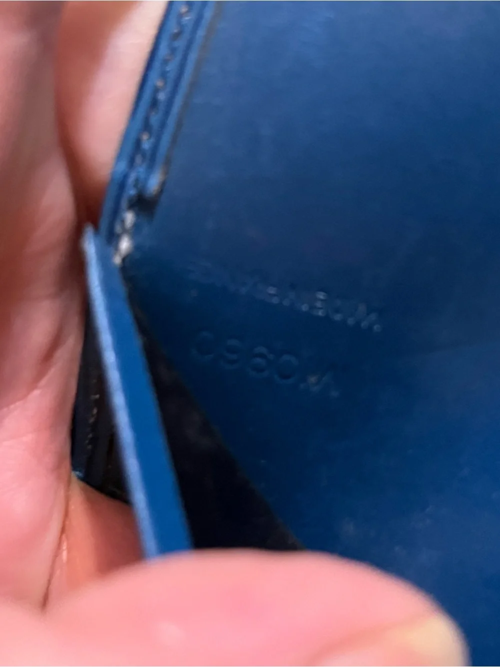 Louis Vuitton Blue Epi Leather Passport Holder checkbook